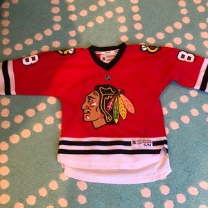 Authentic youth s/m Kane blackhawks jersey.